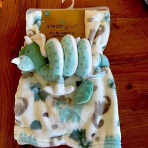 Dream Gro 2 pc Blanket and Spiral Toy - New